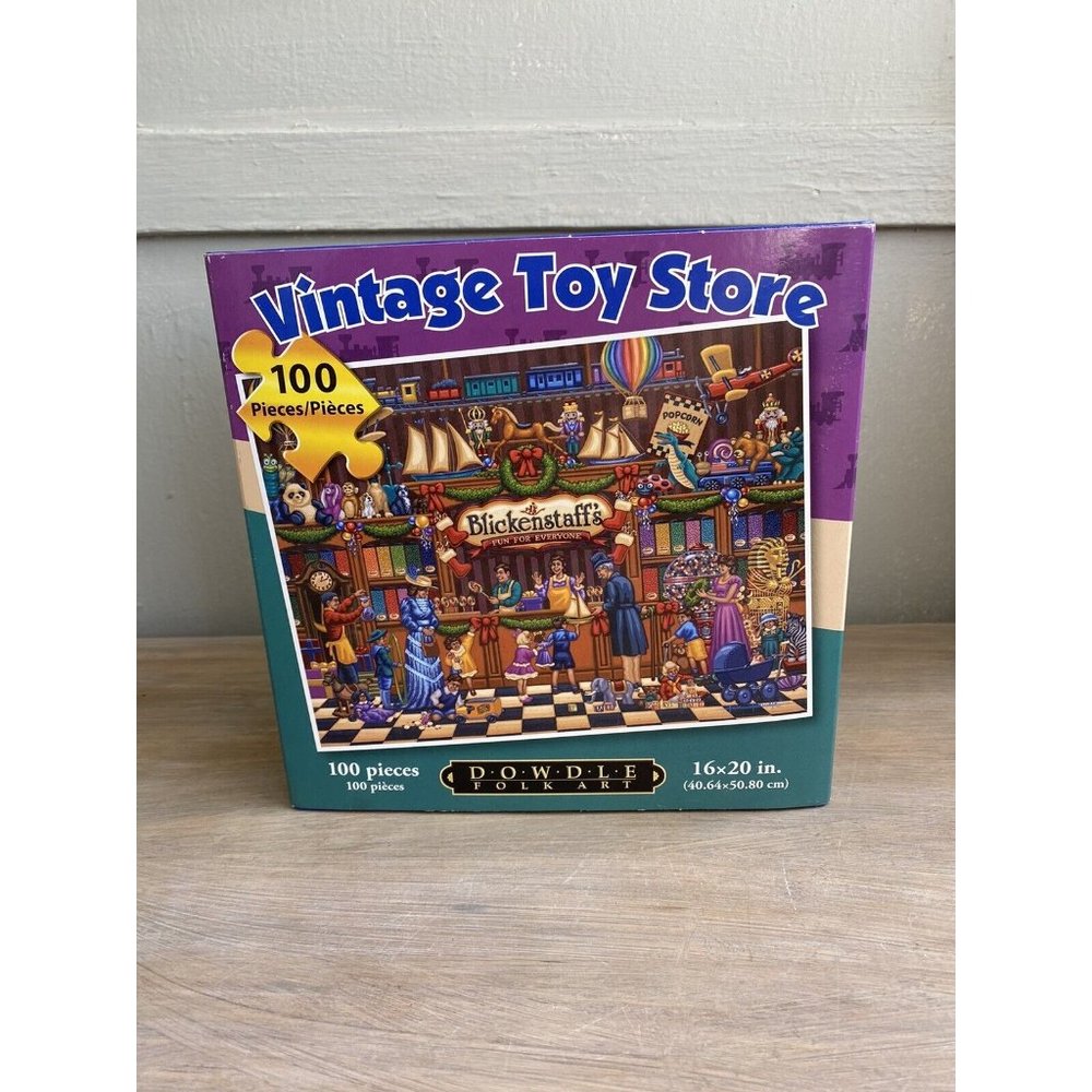 Dowdle Vintage Toy Store 100 Large Piece Jigsaw Puzzle Kids Seniors 16 x 20"